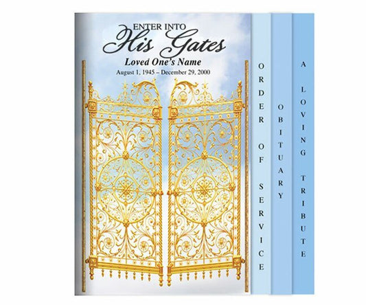 Gates Legal 8 - Sided Graduated Program Template - The Funeral Program Site