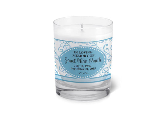 Giselle Personalized Votive Memorial Candle - The Funeral Program Site