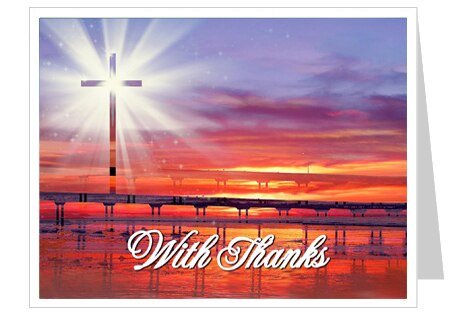 Glorify Thank You Card Template - The Funeral Program Site