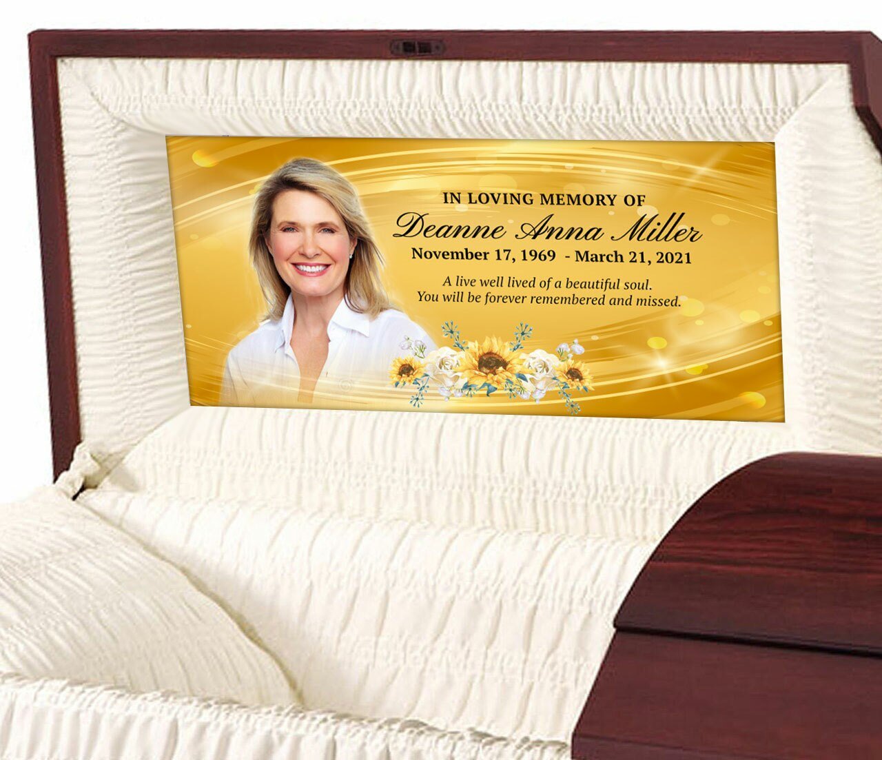 Funeral Program Inserts Casket Panels - Personalized Casket Head Panel Inserts - The Funeral ...