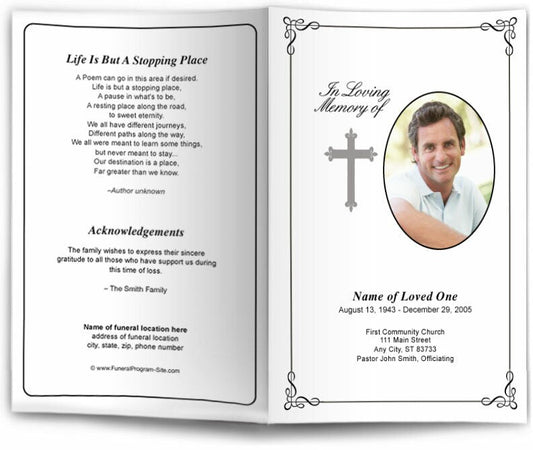Grace Funeral Program Template - The Funeral Program Site