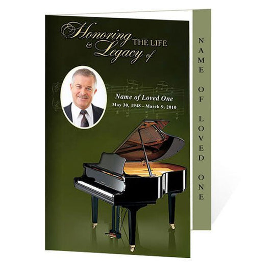 Grande 4 - Sided Graduated Funeral Program Template - The Funeral Program Site