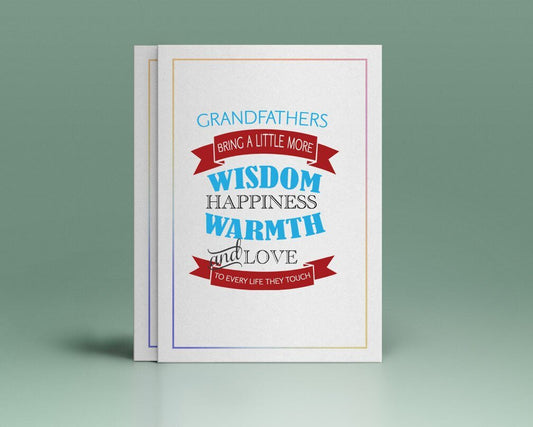 Grandfathers Bring Wisdom Word Art - The Funeral Program Site