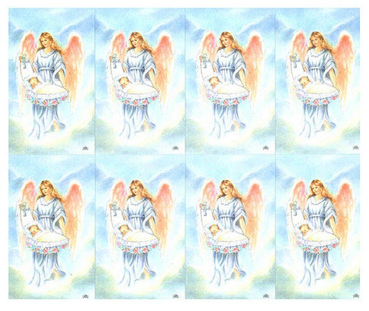Guardian Angel and Baby Funeral Prayer Card Paper (Pack of 24) - The Funeral Program Site