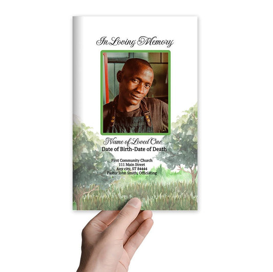 Highland Online Funeral Program Template - The Funeral Program Site