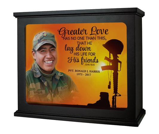 His Friends Photo Light Box Memorial - The Funeral Program Site