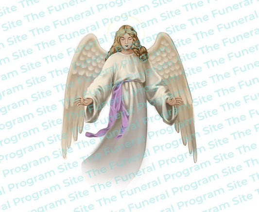 Holy Angel Vector Clip Art - The Funeral Program Site