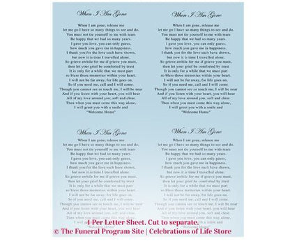 Holy Flat Card Template - The Funeral Program Site