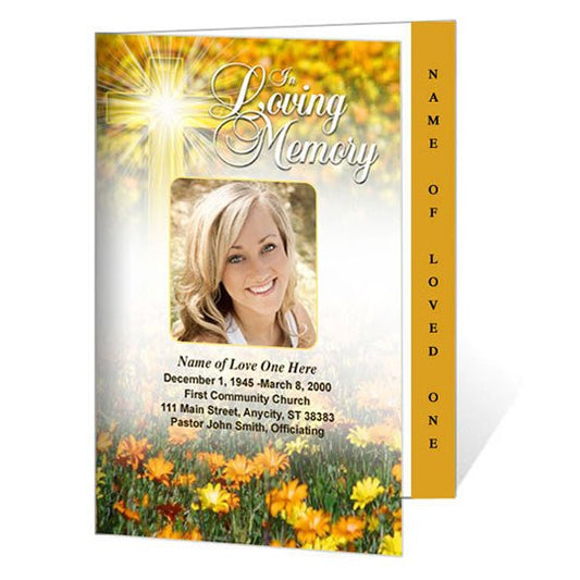 Hope 4 - Sided Graduated Funeral Program Template - The Funeral Program Site