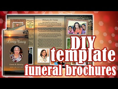 Savior TriFold Funeral Brochure Template