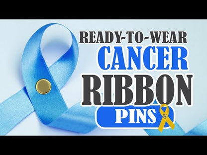 Blue Cancer Ribbon, Awareness Ribbons (No Personalization) - Pack of 10