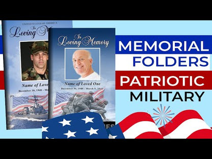 Freedom Funeral Program Template