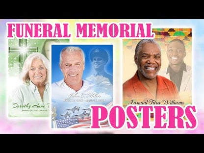 Aloha Funeral Poster Memorial Portrait