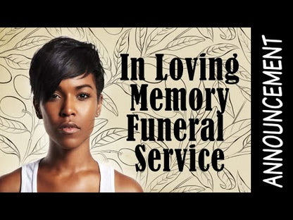 Piano Social Media Funeral Service Announcement Video 1080p