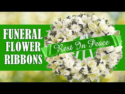 En Memoria Funeral Flowers Ribbon Banner