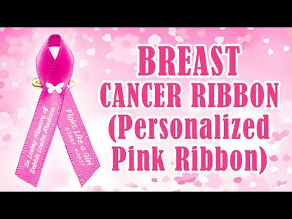 Breast Cancer Ribbon (Personalized Pink) Pack of 10