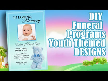 Nursery Funeral Program Template