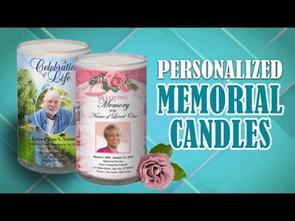 Vela conmemorativa de cristal personalizada con un ángel encantador 