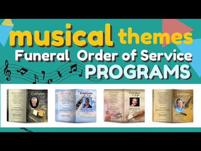 Musical Funeral Program Template