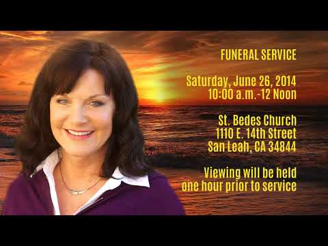 Sunset Social Media Funeral Service Announcement Video 1080p