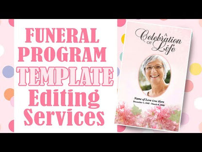 Twilight Trifold Funeral Brochure Template