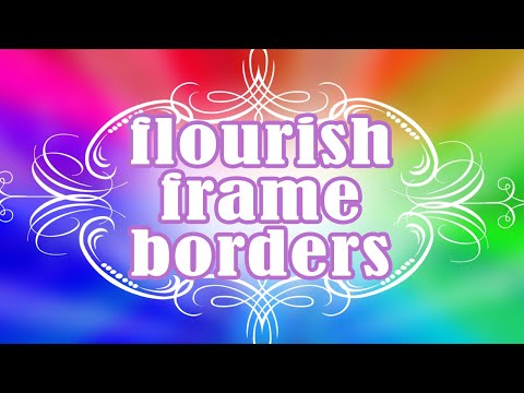 Arabesque Elegant Vector Flourish Border