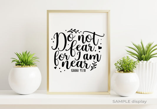 I Am Near Bible Verse Word Art - The Funeral Program Site