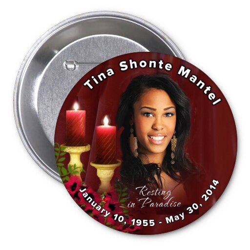 Candlelight Memorial Button Pin (Pack of 10).