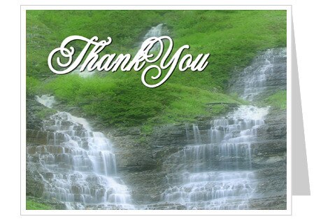 Majestic Thank You Card Template.