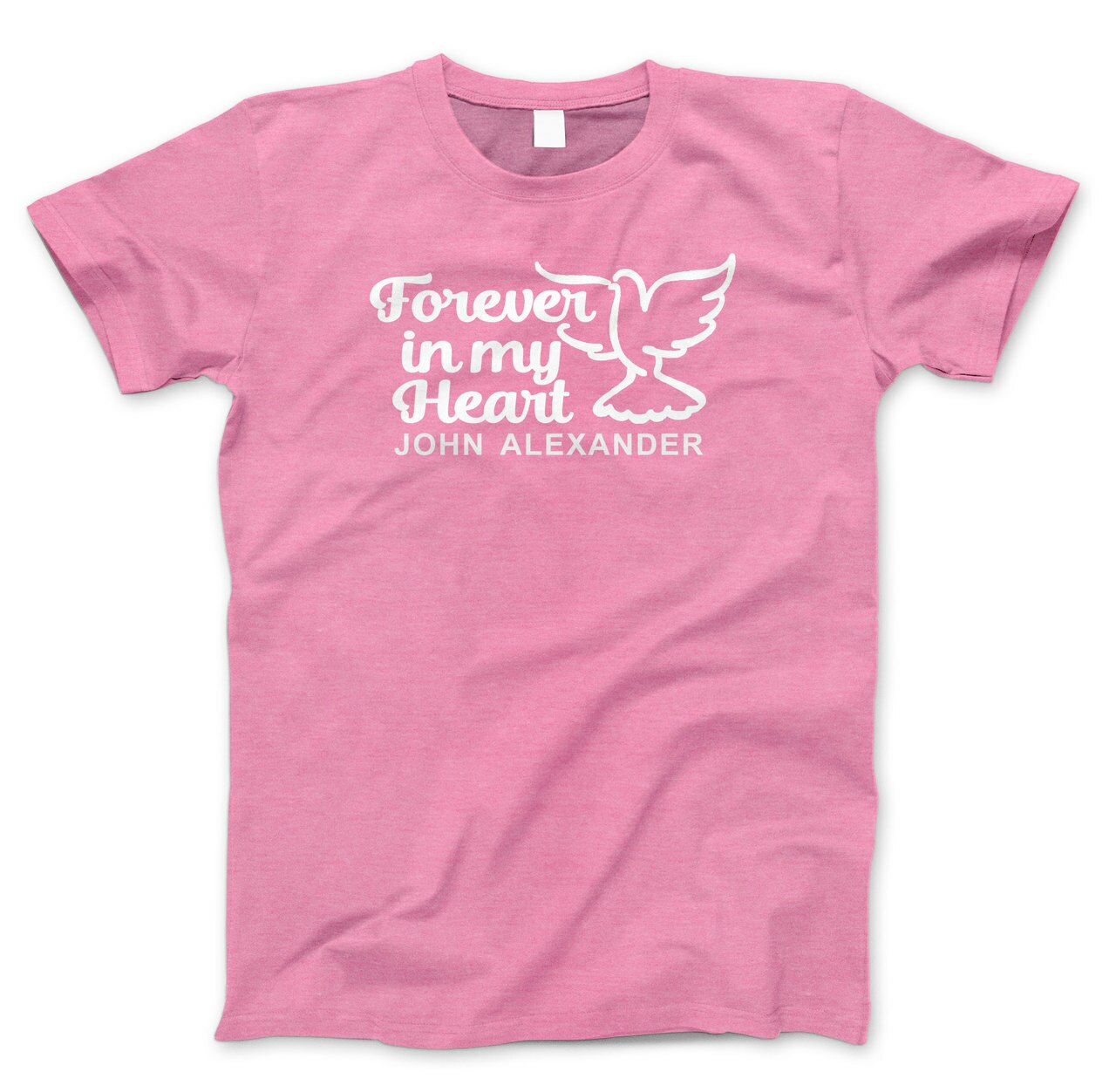 Forever In My Heart Dove In Loving Memory T-Shirt (Ladies).