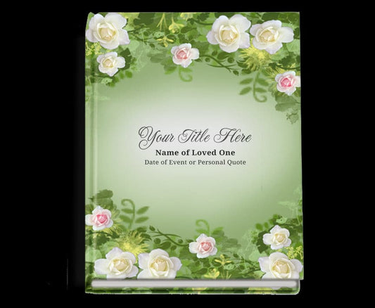 Garden Perfect Bind Memorial Funeral Guest Book.