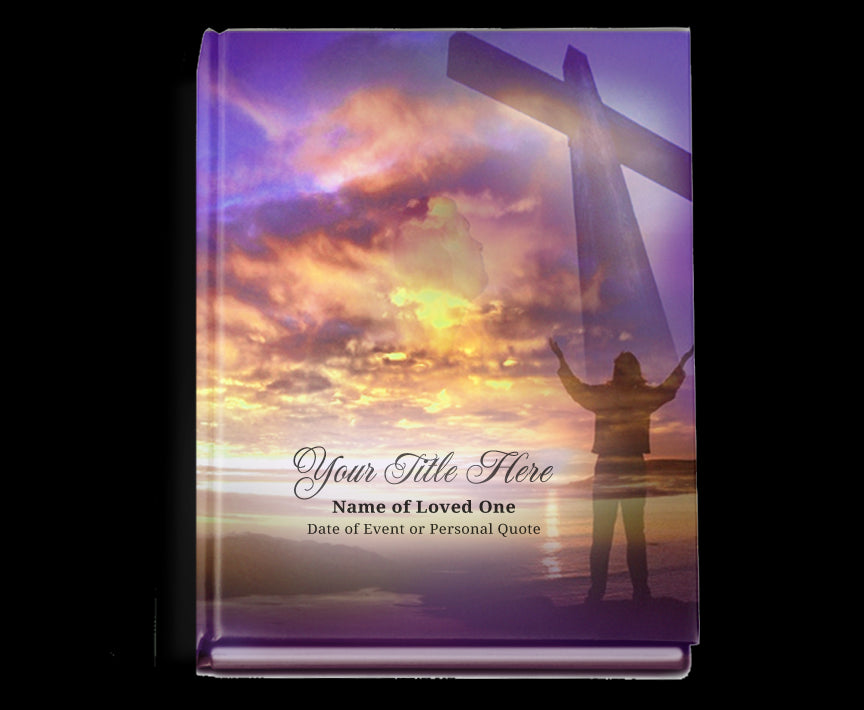 Worship Perfect Bind Memorial Funeral Guest Book.