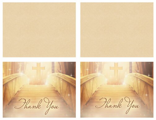 Crossing Thank You Card Template.