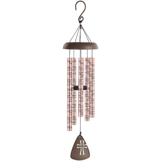 Our Father Wood Comfort Sonnet Memorial Wind Chime.