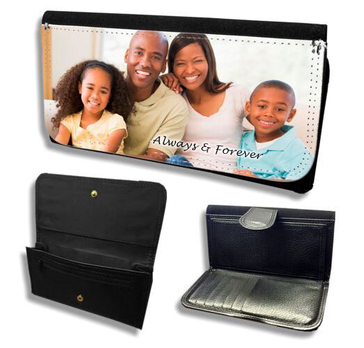 Sandy Personalized In Loving Memory Leatherette Wallet.