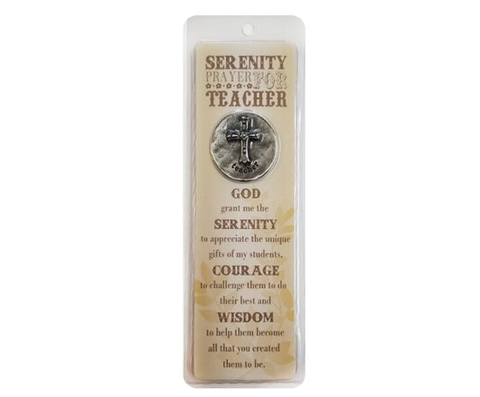 A Teacher's Serenity Prayer Token and Bookmark.