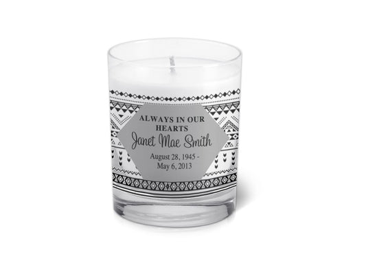 Emma Personalized Votive Memorial Candle.