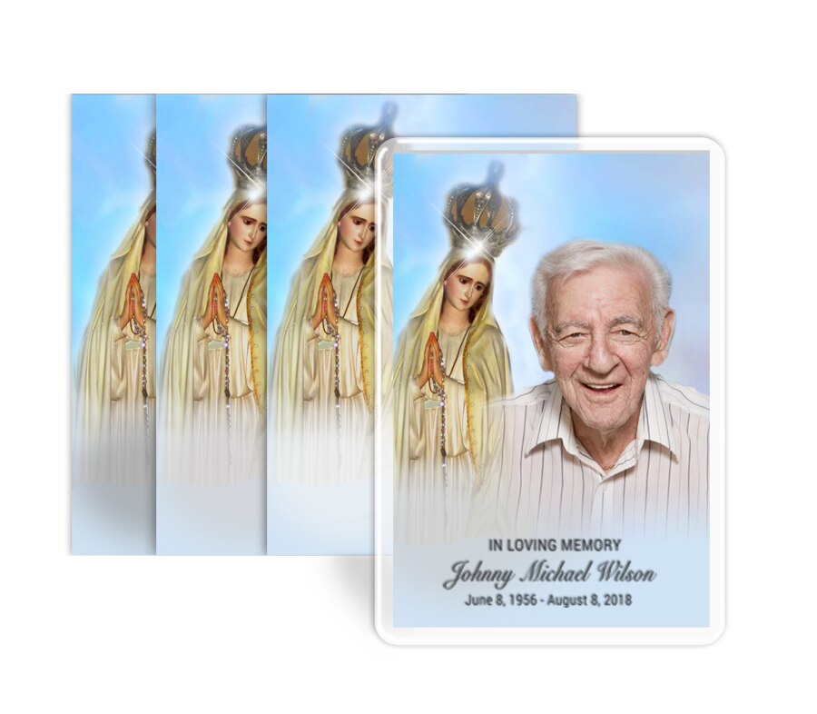 Blessed Funeral Prayer Card Design & Print (Pack of 50).