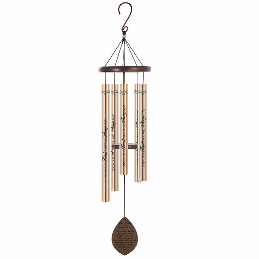 Angel's Arms Wood Comfort Sonnet Wind Chime.
