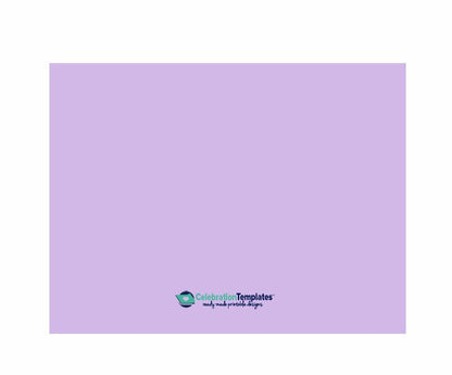 Lavender Thank You Card Template.