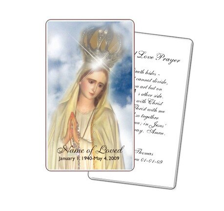 Blessed Prayer Card Template.