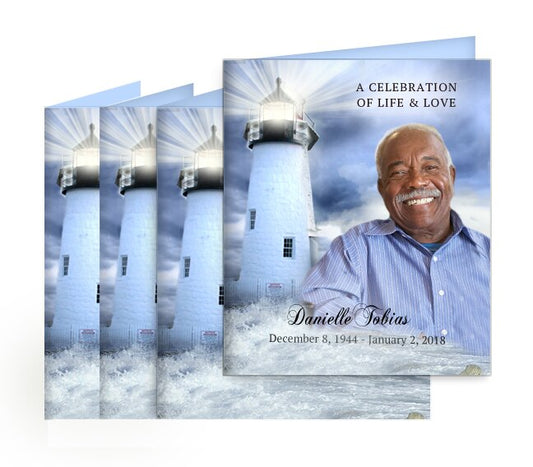 Lighthouse Memorial Card Design & Print (Pack of 50).