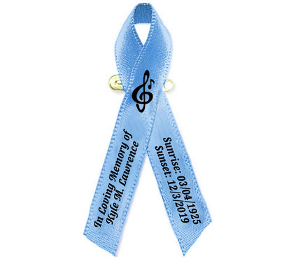 Musician Personalized Cancer Ribbon - Pack of 10.