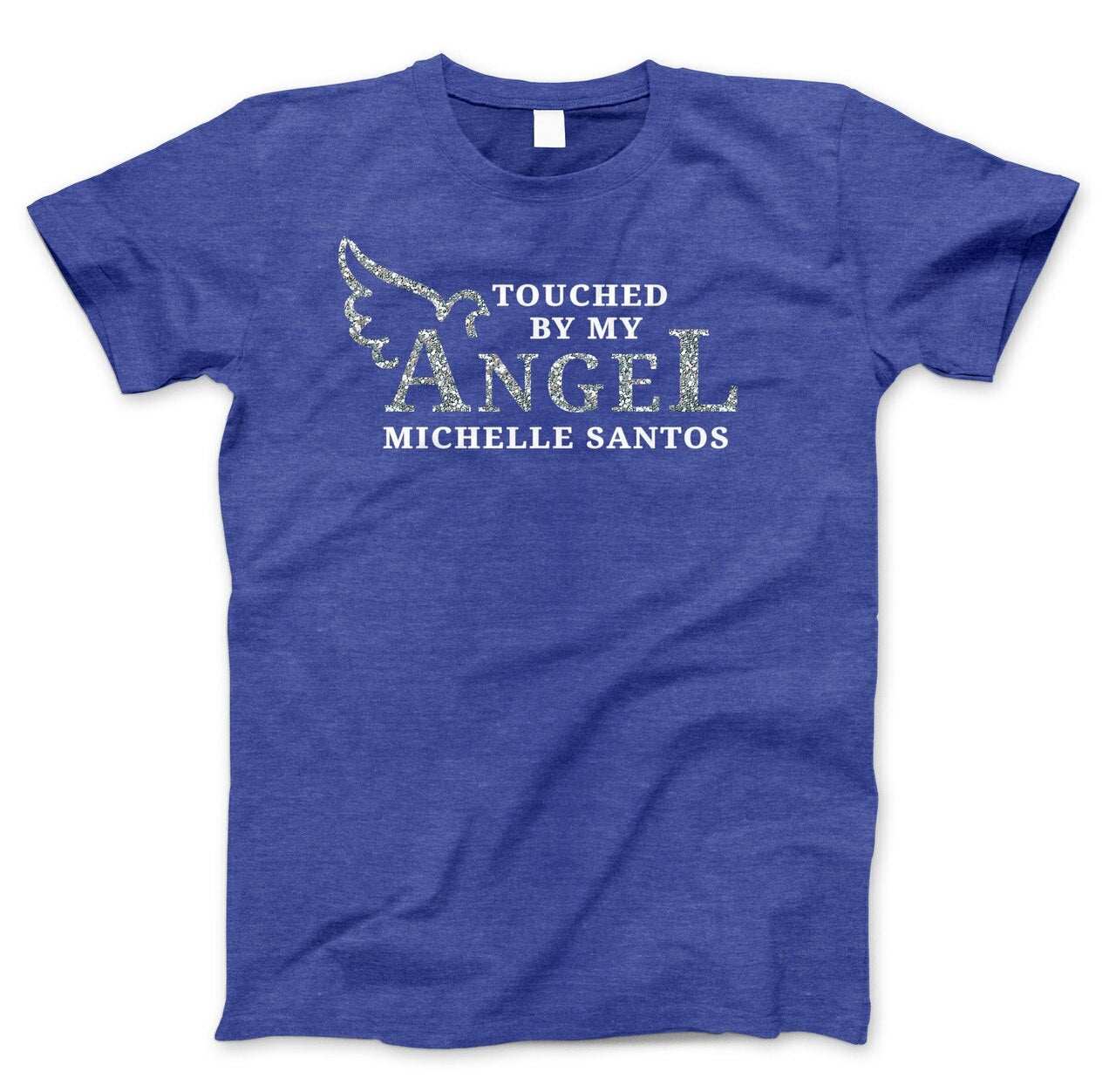 Touched By My Angel In Loving Memory T-Shirt (Ladies).