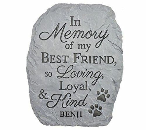 Personalized Best Friend Pet Memorial Stone.
