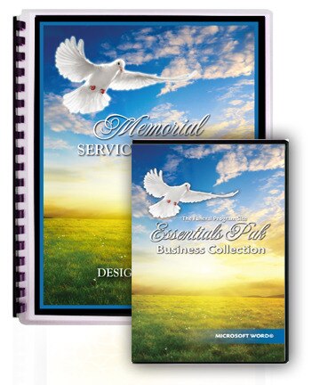 Essentials Funeral Program Software Package.