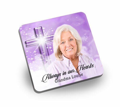 Adoration Curved Corners In Loving Memory Magnet.