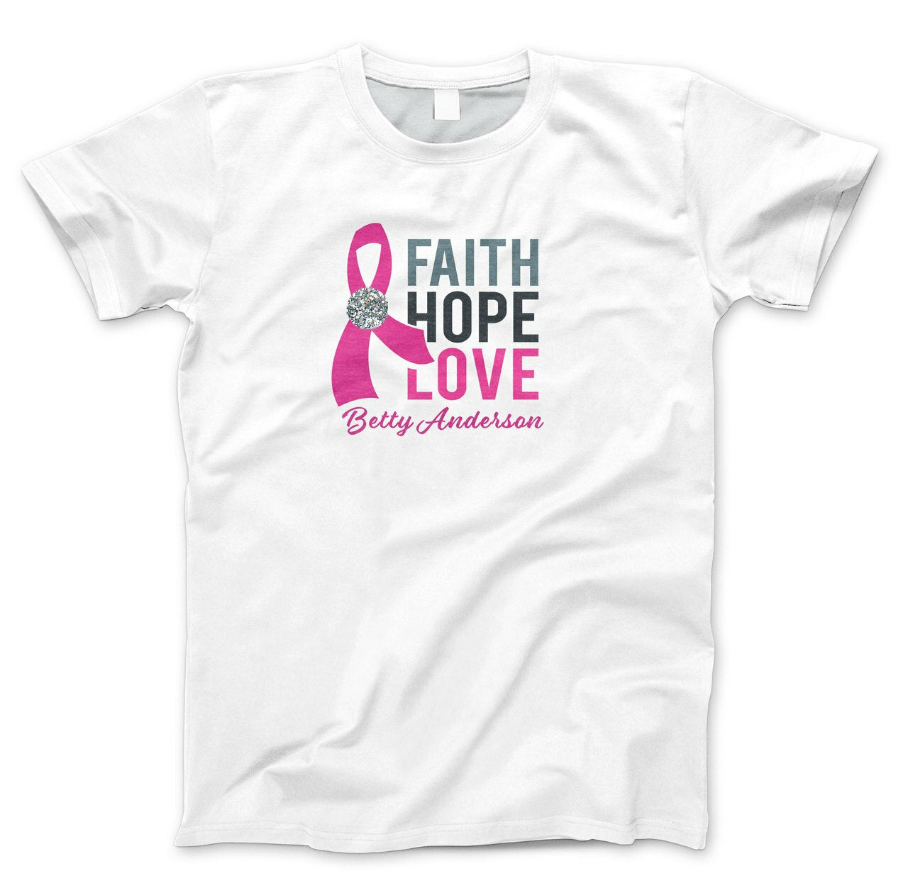 Faith Hope Love In Loving Memory T-Shirt (Ladies).