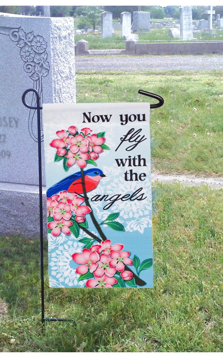 Personalized Praying Hand Garden or Cemetery Flag.