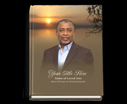 Kenya Perfect Bind Memorial Funeral Guest Book.